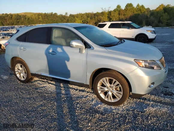 2011 Lexus RX 450h with VIN JTJZB1BA4B2405599, listed as a Copart auction lot 74988634 with 176,133 mi miles and Salvage Title. Bid and sale history available at carsss.com. Image 4.
