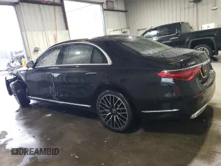2021 Mercedes-Benz S 580 with VIN W1K6G7GB2MA045758, listed as a Copart auction lot 51275465 with 23,607 mi miles and Salvage Title. Bid and sale history available at DreamBid. Image 2.