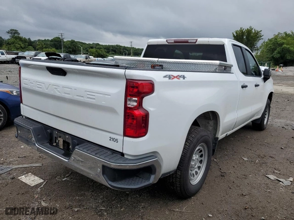 2021 Chevrolet Silverado 1500 Work Truck with VIN 1GCRYAEH3MZ440591, listed as a Copart auction lot 63490104 with 51,786 mi miles and Salvage Title. Bid and sale history available at carsss.com. Image 3.