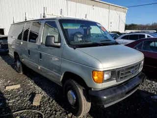 2006 Ford Econoline Passenger XL with VIN 1FBSS31L96HA80345, listed as a Copart auction lot 81589294 with Not Provided miles and Salvage Title. Bid and sale history available at carsss.com. Image 4.