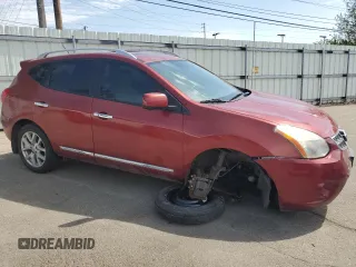 2012 Nissan Rogue S with VIN JN8AS5MV6CW413693, listed as a Copart auction lot 53064725 with 144,178 mi miles and Salvage Title. Bid and sale history available at DreamBid. Image 4.