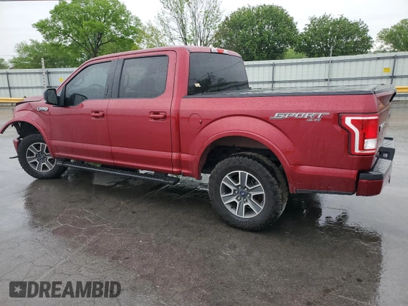 2016 Ford F-150 XLT with VIN 1FTEW1EF4GFA35428, listed as a Copart auction lot 53886725 with 257,484 mi miles and Salvage Title. Bid and sale history available at carsss.com. Image 2.