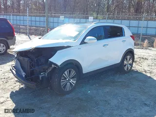 2016 Kia Sportage EX with VIN KNDPCCAC0G7869473, listed as a IAAI auction lot 41226399 with 126,008 mi miles. Bid and sale history available at carsss.com. Image 18.