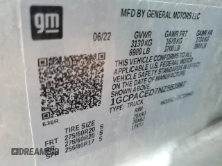 2022 Chevrolet Silverado 1500 LT with VIN 1GCPACED7NZ553997, listed as a Copart auction lot 49287165 with 0 mi miles and Salvage Title. Bid and sale history available at carsss.com. Image 13.