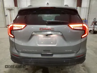 2023 GMC Terrain SLE with VIN 3GKALTEG4PL125913, listed as a Copart auction lot 57597685 with 53,450 mi miles and Salvage title. Bid and sale history available at DreamBid. Image 6.