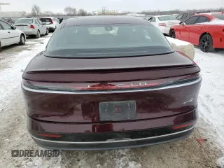 2023 Lucid Air Pure with VIN 50EA1PFA7PA009093, listed as a Copart auction lot 45030945 with 40,349 mi miles and Salvage Title. Bid and sale history available at carsss.com. Image 6.