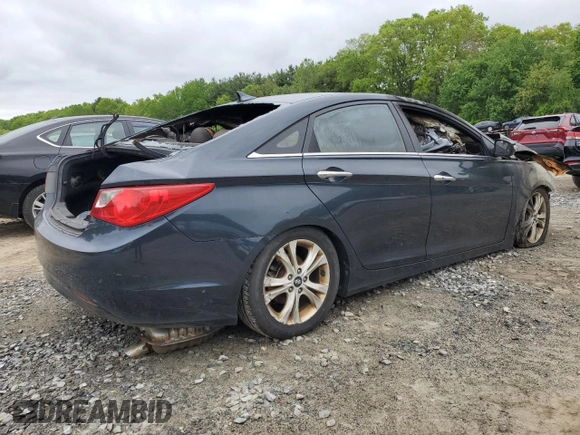 2011 Hyundai Sonata Limited z VIN 5NPEC4AC4BH010226, wystawiony jako Copart lot #56553455 z przebiegiem Nie podano mil oraz Czysty tytuł • Clean title. Historia ofert i sprzedaży dostępna na DreamBid. Obrazek 3.
