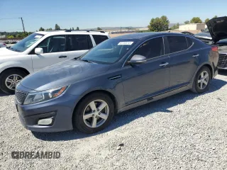 2015 Kia Optima LX with VIN KNAGM4A73F5562330, listed as a Copart auction lot 63159215 with 168,953 mi miles and Clean title. Bid and sale history available at DreamBid. Image 1.