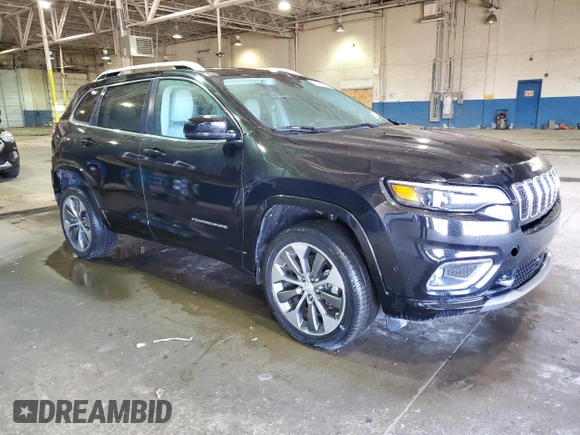2019 Jeep Cherokee Overland with VIN 1C4PJMJN3KD191597, listed as a Copart auction lot 53457865 with 34,877 mi miles and Clean title. Bid and sale history available at DreamBid. Image 4.