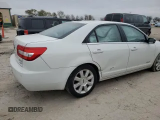 2008 Lincoln MKZ with VIN 3LNHM28T78R628369, listed as a Copart auction lot 80468964 with 120,378 mi miles and Salvage Title. Bid and sale history available at DreamBid. Image 3.