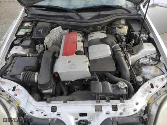 2001 Mercedes-Benz SLK-Class Kompressor with VIN WDBKK49F21F193606, listed as a Copart auction lot 47139945 with 156,424 mi miles and Salvage Title. Bid and sale history available at carsss.com. Image 11.