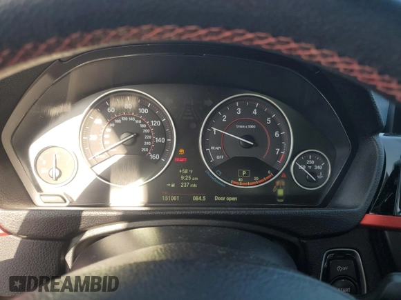 2013 BMW 3 Series 328i with VIN WBA3A5C56DF352000, listed as a Copart auction lot 52206915 with 151,061 mi miles and Salvage title. Bid and sale history available at DreamBid. Image 9.