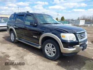 2007 Ford Explorer Eddie Bauer z VIN 1FMEU64E17UA49273, wystawiony jako IAAI lot #41853242 z przebiegiem 195 922 mil mil oraz . Historia ofert i sprzedaży dostępna na DreamBid. Obrazek 1.