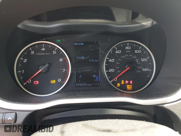 2020 Mitsubishi Eclipse Cross ES with VIN JA4AT3AA5LZ017276, listed as a Copart auction lot 55982335 with 76,035 mi miles and Non repairable. Bid and sale history available at DreamBid. Image 9.
