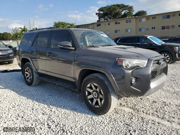 2023 Toyota 4Runner TRD Off Road Premium with VIN JTERU5JR9P6132909, listed as a Copart auction lot 46156475 with 16,742 mi miles and Salvage Title. Bid and sale history available at carsss.com. Image 4.