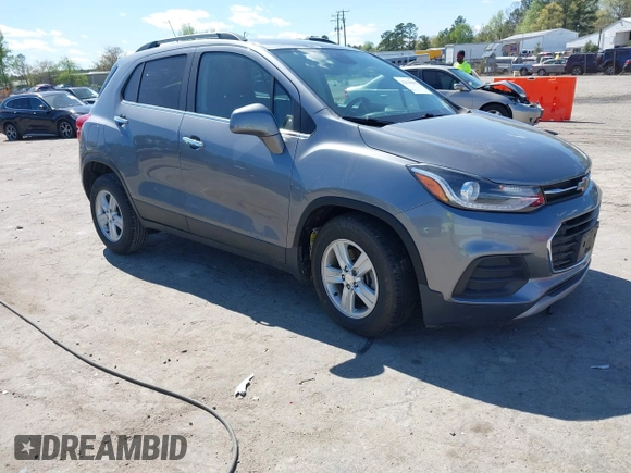 2020 Chevrolet Trax LT with VIN 3GNCJLSBXLL322296, listed as a IAAI auction lot 42030809 with 51,367 mi miles and . Bid and sale history available at DreamBid. Image 1.