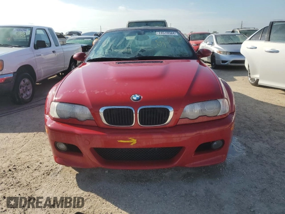 2003 BMW 3 Series M3 with VIN WBSBR93453PK03651, listed as a Copart auction lot 74519584 with 0 mi miles and Salvage Title. Bid and sale history available at carsss.com. Image 5.