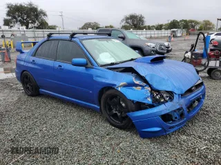 2005 Subaru Impreza Sedan (Natl) WRX with VIN JF1GD29635G517027, listed as a Copart auction lot 45145185 with 116,646 mi miles and Salvage Title. Bid and sale history available at carsss.com. Image 4.