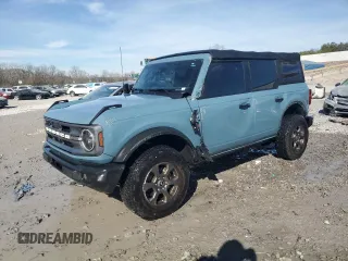 2021 Ford Bronco with VIN 1FMDE5BH9MLA83334, listed as a Copart auction lot 42396655 with 95,822 mi miles and Salvage Title. Bid and sale history available at carsss.com. Image 1.
