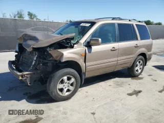 2007 Honda Pilot EX-L with VIN 2HKYF18787H508187, listed as a Copart auction lot 48139315 with 188,985 mi miles and Salvage Title. Bid and sale history available at DreamBid. Image 1.