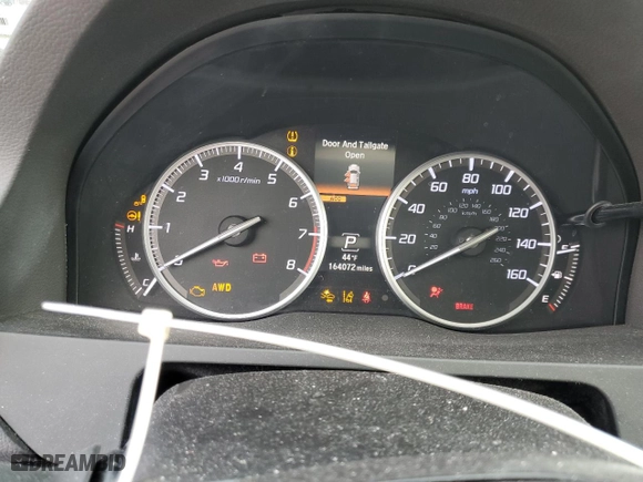 2016 Acura RDX Advance Pkg with VIN 5J8TB4H78GL026971, listed as a Copart auction lot 45993795 with 164,072 mi miles and Salvage Title. Bid and sale history available at carsss.com. Image 9.