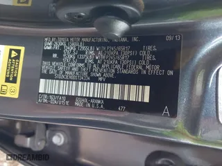 2013 Toyota Highlander with VIN 5TDZK3EH0DS134334, listed as a IAAI auction lot 41816783 with 197,707 mi miles. Bid and sale history available at carsss.com. Image 9.