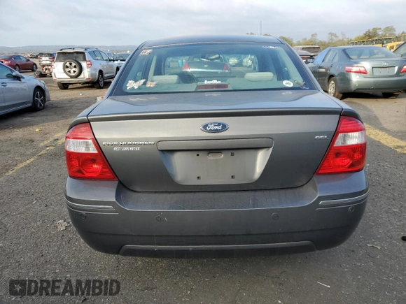 2005 Ford Five Hundred SEL with VIN 1FAFP24175G103683, listed as a Copart auction lot 74348284 with 0 mi miles and Salvage Title. Bid and sale history available at carsss.com. Image 6.
