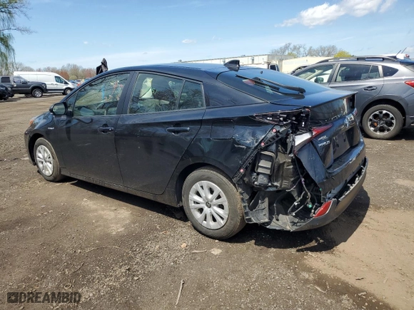 2021 Toyota Prius L Eco with VIN JTDKAMFU6M3150108, listed as a Copart auction lot 53690385 with 105,765 mi miles and Salvage Title. Bid and sale history available at carsss.com. Image 2.