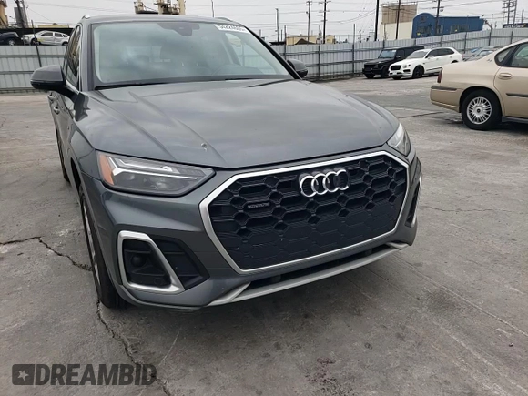 2022 Audi Q5 S line Premium with VIN WA1GAAFY0N2109689, listed as a Copart auction lot 54224605 with 111,964 mi miles and Salvage title. Bid and sale history available at DreamBid. Image 14.