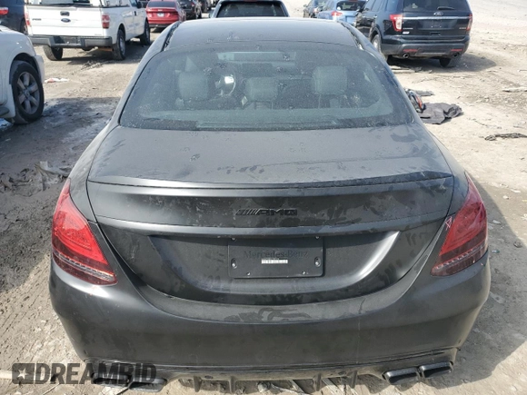 2020 Mercedes-Benz C 63 AMG with VIN 55SWF8GBXLU330652, listed as a Copart auction lot 43168595 with Not provided miles and Salvage title. Bid and sale history available at DreamBid. Image 6.