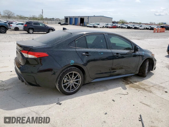 2022 Toyota Corolla SE with VIN 5YFS4MCE0NP109650, listed as a Copart auction lot 50789515 with 38,651 mi miles and Salvage Title. Bid and sale history available at carsss.com. Image 3.