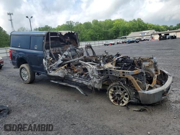 2017 Ford F-250 XLT with VIN 1FT7X2B66HEC74664, listed as a Copart auction lot 55146565 with Not provided miles and Salvage title. Bid and sale history available at DreamBid. Image 4.