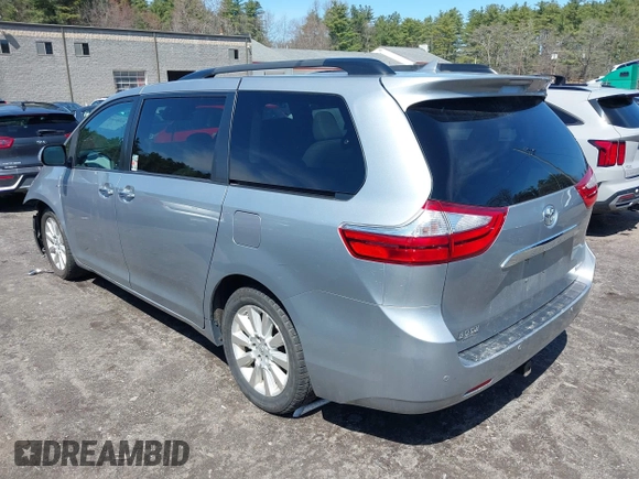 2016 Toyota Sienna Ltd with VIN 5TDDK3DCXGS137651, listed as a IAAI auction lot 42004497 with 116,274 mi miles. Bid and sale history available at carsss.com. Image 3.