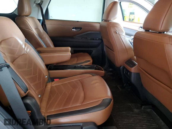 2022 Nissan Pathfinder Platinum with VIN 5N1DR3DK0NC215464, listed as a Copart auction lot 55398925 with 85,302 mi miles and Salvage title. Bid and sale history available at DreamBid. Image 11.