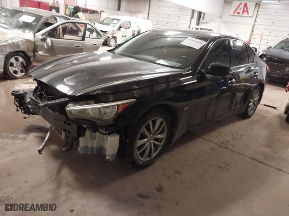 2017 Infiniti Q50 3.0t Premium with VIN JN1EV7AR0HM833107, listed as a IAAI auction lot 41614440 with 87,119 mi miles. Bid and sale history available at carsss.com. Image 18.
