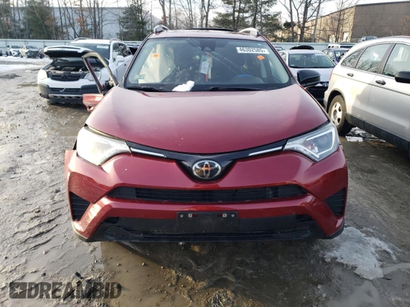 2018 Toyota RAV4 LE with VIN 2T3BFREVXJW821118, listed as a Copart auction lot 46302585 with Not Provided miles and Salvage Title. Bid and sale history available at DreamBid. Image 5.