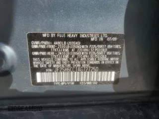 2010 Subaru Forester 2.5X Premium with VIN JF2SH6CC1AG727250, listed as a Copart auction lot 50974115 with 167,380 mi miles and Salvage Title. Bid and sale history available at carsss.com. Image 16.