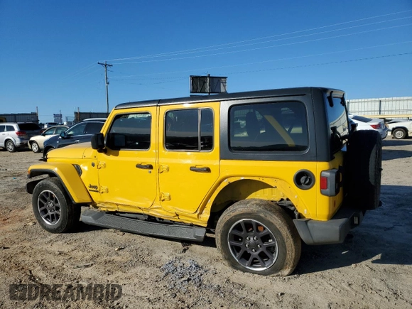 2021 Jeep Wrangler Unlimited Sport Altitude with VIN 1C4HJXDG4MW667091, listed as a Copart auction lot 44780105 with Not Provided miles and Salvage Title. Bid and sale history available at carsss.com. Image 2.
