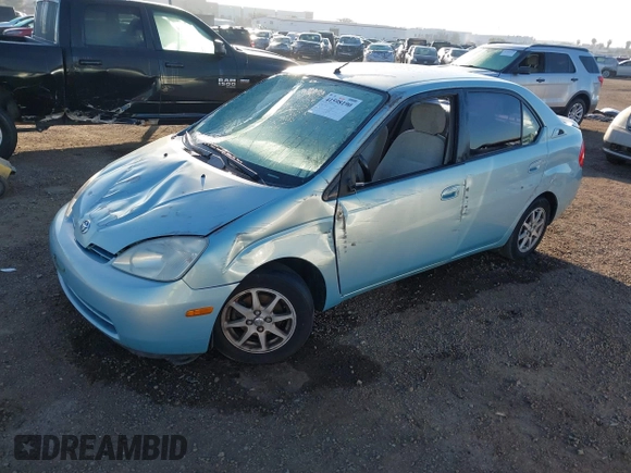 2002 Toyota Prius with VIN JT2BK18U820062239, listed as a IAAI auction lot 41598190 with 210,224 mi miles. Bid and sale history available at carsss.com. Image 2.