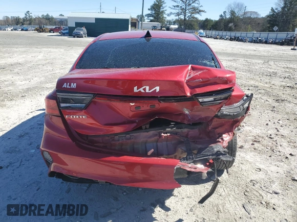 2022 Kia Forte LXS with VIN 3KPF24AD8NE447915, listed as a Copart auction lot 50228285 with 65,992 mi miles and Salvage Title. Bid and sale history available at carsss.com. Image 6.