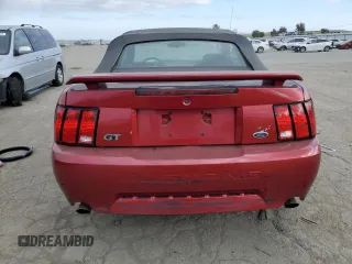 2003 Ford Mustang GT Deluxe with VIN 1FAFP45X13F412731, listed as a Copart auction lot 43479025 with 196,519 mi miles and Salvage Title. Bid and sale history available at carsss.com. Image 6.