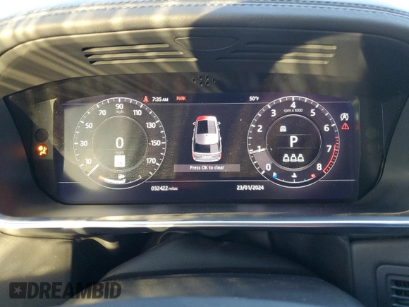 2021 Land Rover Range Rover with VIN SALGS5SE3MA441290, listed as a Copart auction lot 39605704 with 32,422 mi miles and . Bid and sale history available at DreamBid. Image 9.