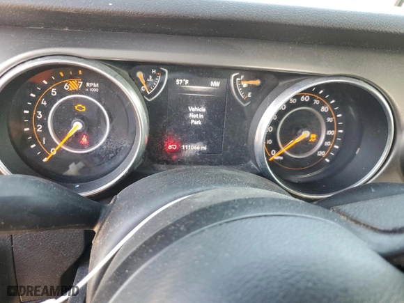 2018 Jeep Wrangler Unlimited Sport S with VIN 1C4HJXDN9JW207595, listed as a Copart auction lot 76333274 with 111,066 mi miles and Non Repairable. Bid and sale history available at carsss.com. Image 9.