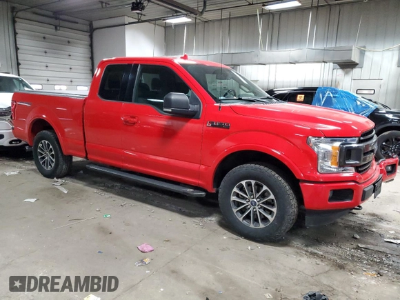 2018 Ford F-150 XL with VIN 1FTEX1EP7JKD20838, listed as a Copart auction lot 46983115 with 102,203 mi miles and Clean Title. Bid and sale history available at carsss.com. Image 4.