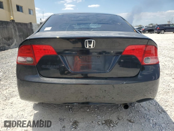 2008 Honda Civic LX with VIN 2HGFA16558H343198, listed as a Copart auction lot 52745625 with 217,403 mi miles and Salvage Title. Bid and sale history available at DreamBid. Image 6.