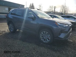 2024 Toyota RAV4 XLE Premium with VIN 2T3A1RFV9RC404627, listed as a Copart auction lot 46547265 with 19,214 mi miles and Salvage Title. Bid and sale history available at carsss.com. Image 4.