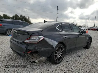 2019 Genesis G70 2.0T Sport with VIN KMTG24LA8KU038173, listed as a Copart auction lot 44003525 with 39,880 mi miles and Salvage Title. Bid and sale history available at carsss.com. Image 3.