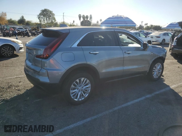 2024 Cadillac XT4 AWD Luxury with VIN 1GYFZBR40RF150020, listed as a Copart auction lot 88341385 with 9,188 mi miles and Salvage Title. Bid and sale history available at carsss.com. Image 3.