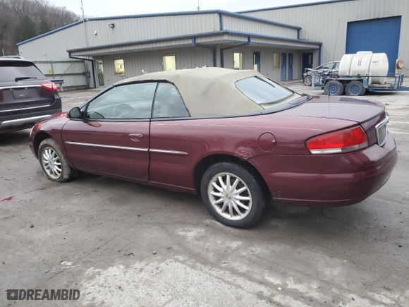 2002 Chrysler Sebring LXi with VIN 1C3EL55R32N250408, listed as a Copart auction lot 86005624 with 110,238 mi miles and Salvage Title. Bid and sale history available at carsss.com. Image 2.