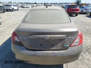 2012 Nissan Versa SV with VIN 3N1CN7AP1CL812288, listed as a Copart auction lot 63996355 with 128,229 mi miles and Clean title. Bid and sale history available at DreamBid. Image 6.